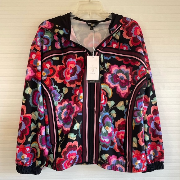 Johnny Was Floral Athletic Jacket - Picture 4 of 12